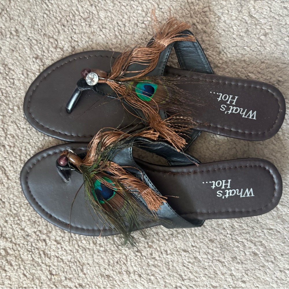 Feather Sandals